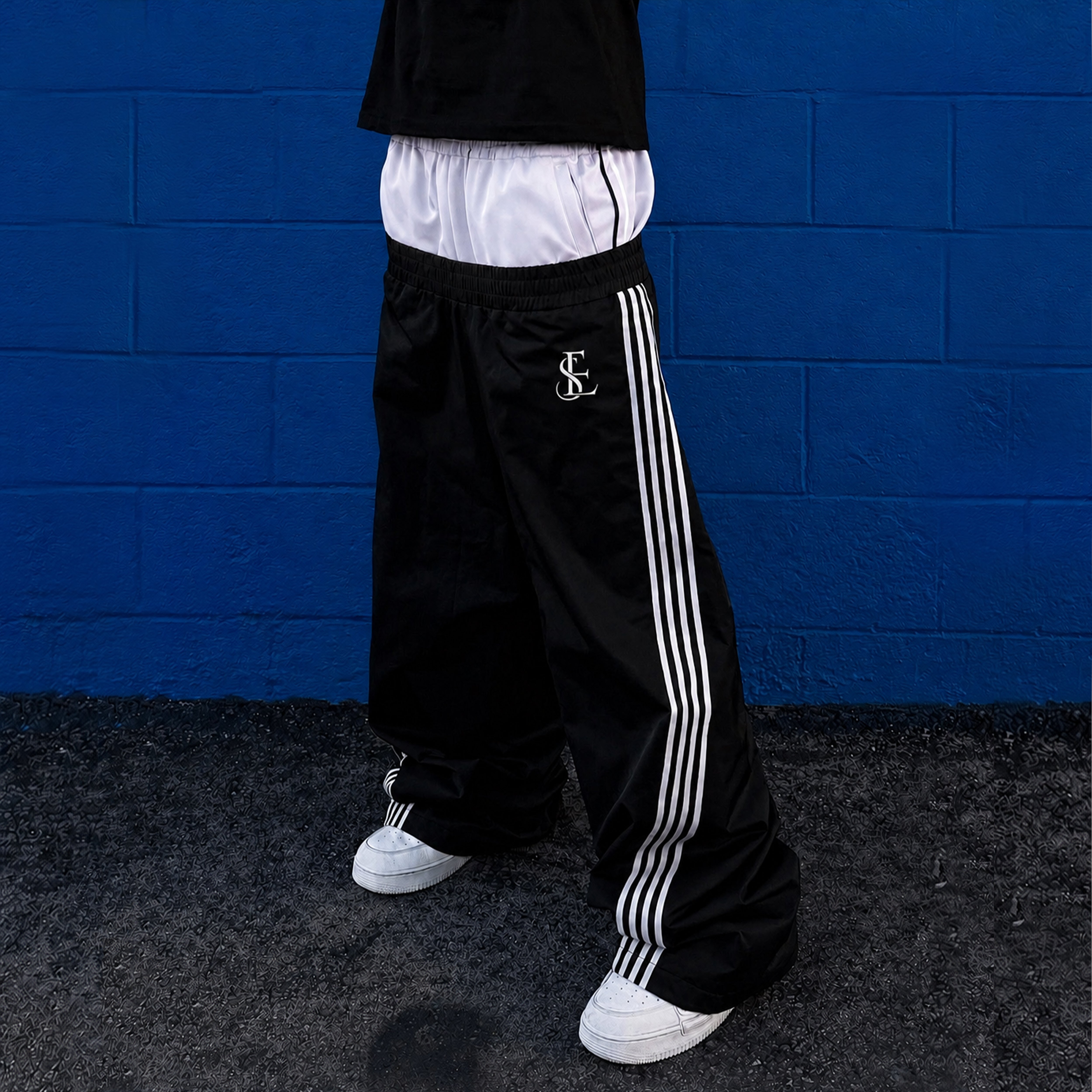 "STONR" Layered Track Pants