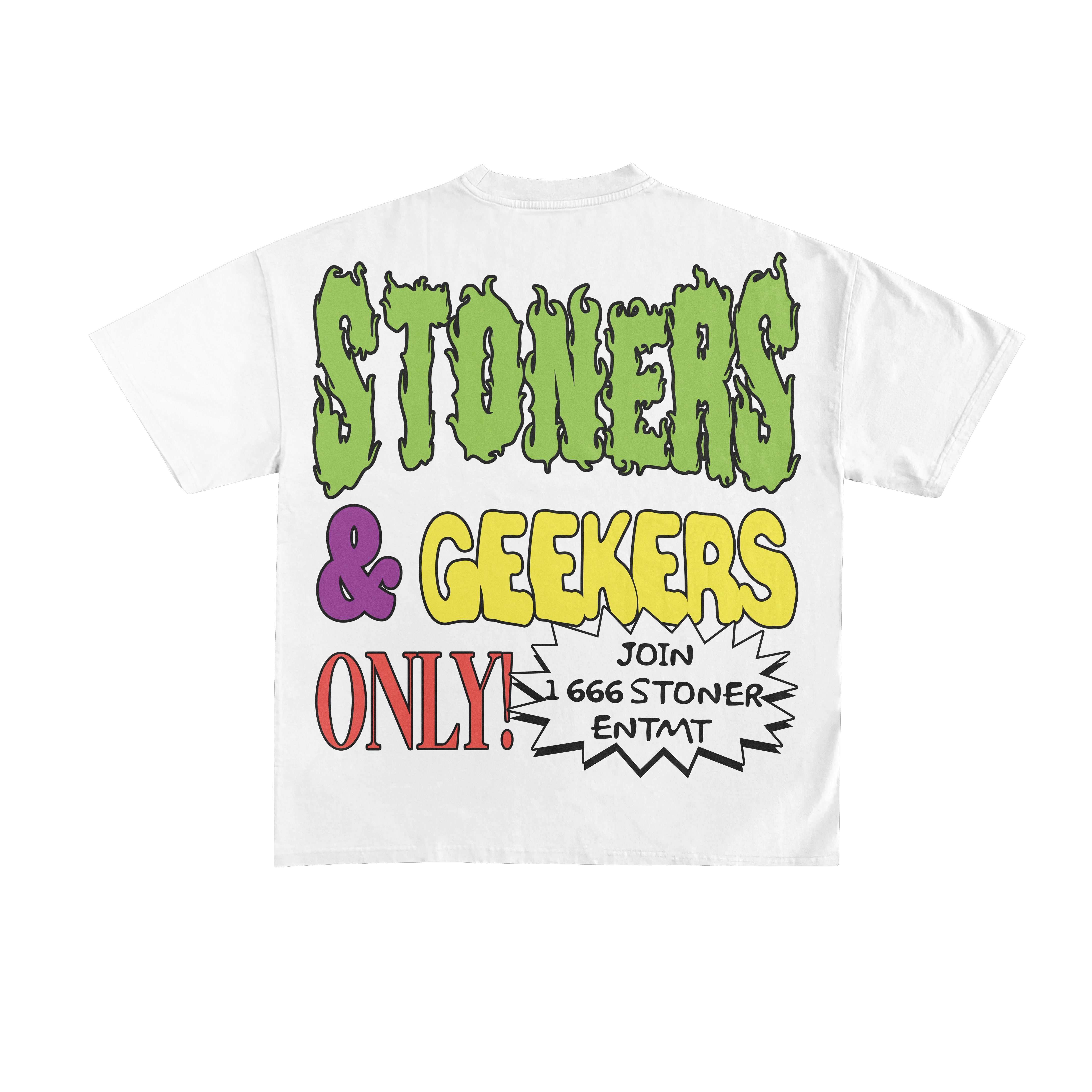 White Geekers Stoner Tee