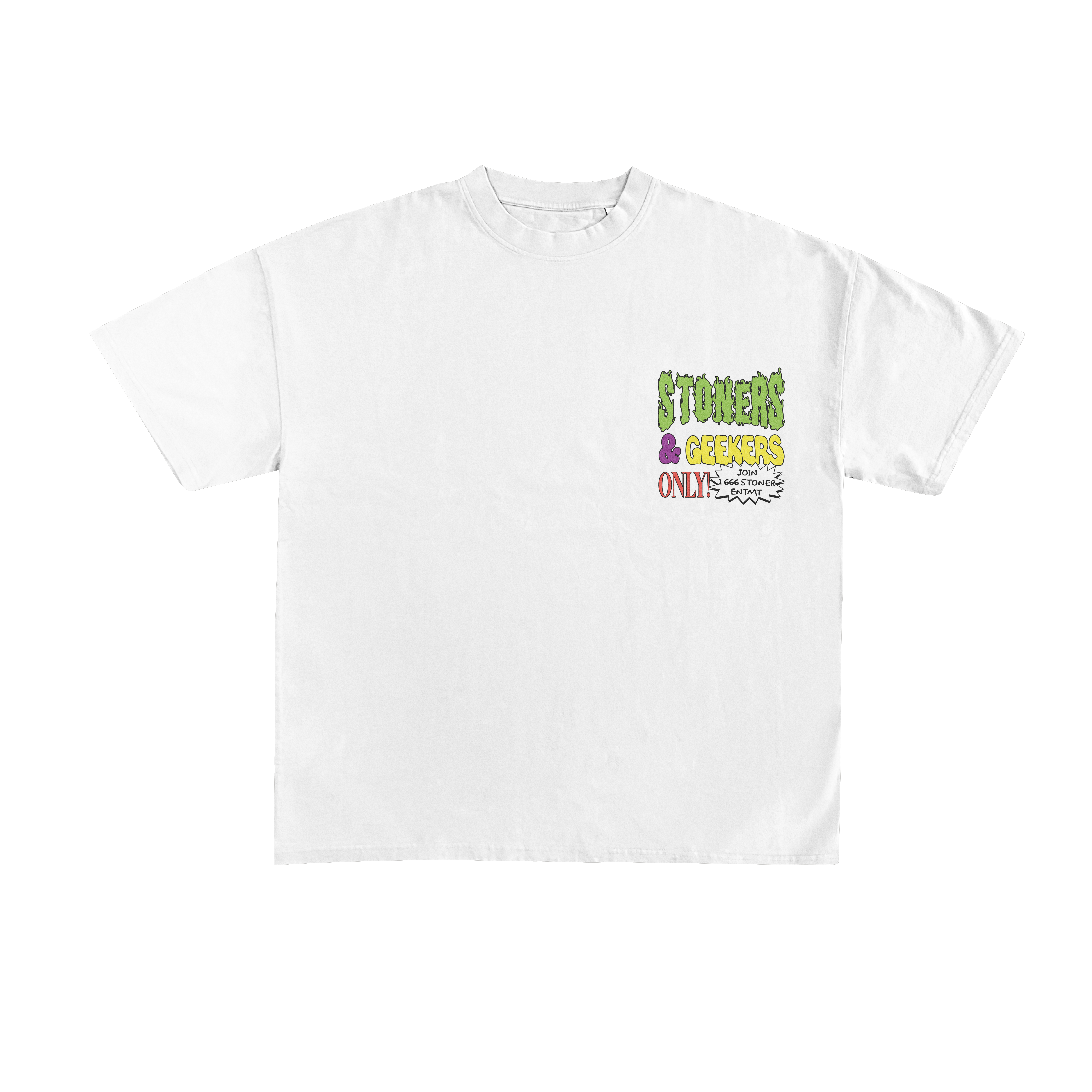 White Geekers Stoner Tee